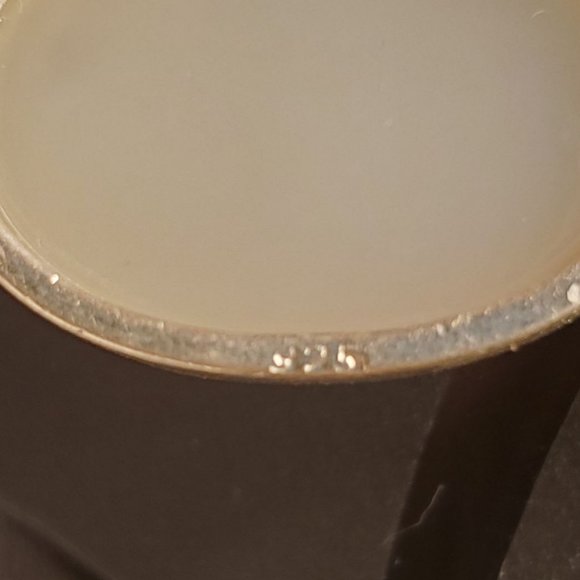 WHITE SUGAR WINDOW DRUZY STERLING SILVER PENDANT - Picture 5 of 8